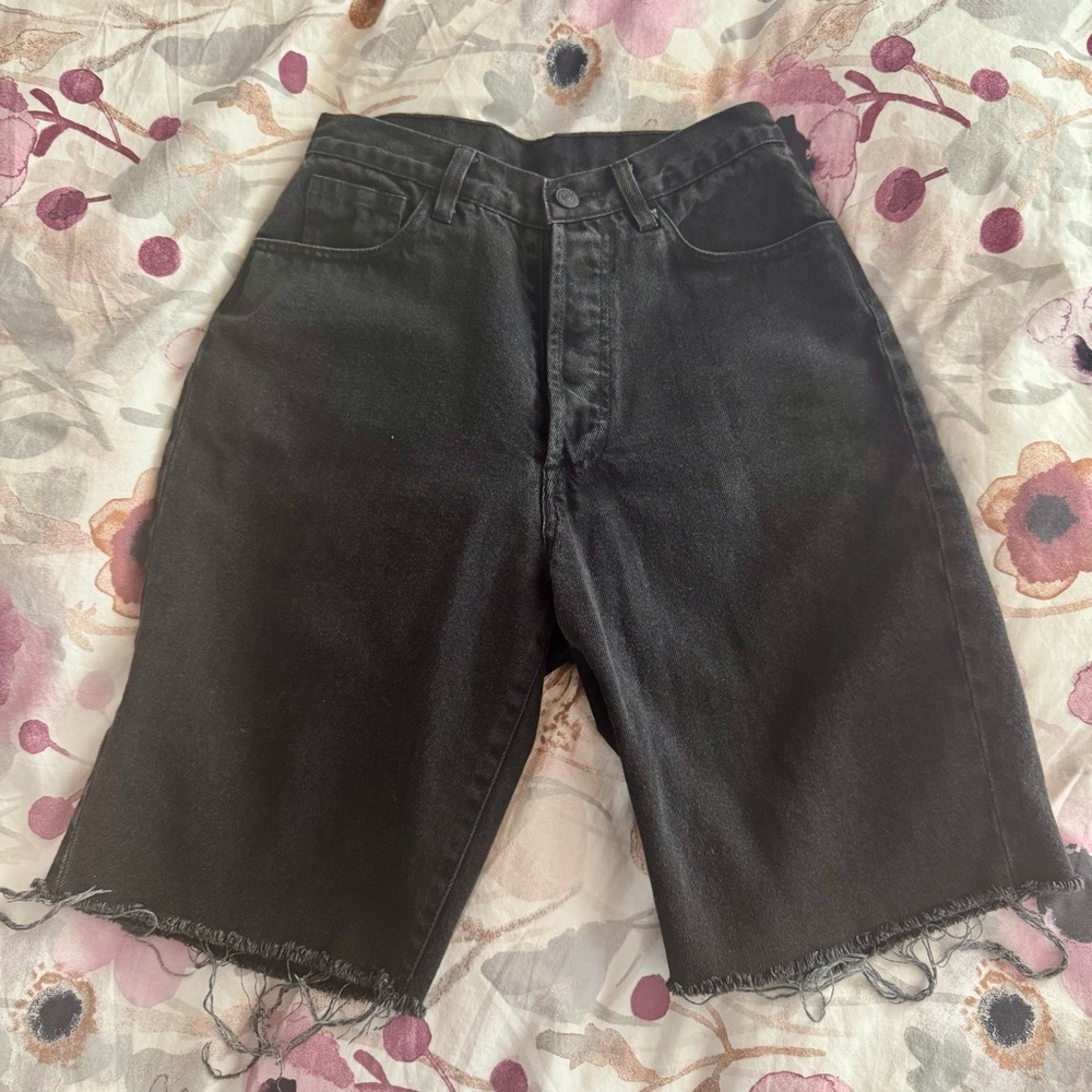 Miss Sixty Black Jean Shorts